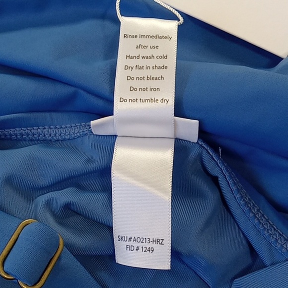 NEW Andie Bathing Suit XXXL HRZ Blue Swimwear The Amalfi One Piece 3XL - Picture 8 of 8